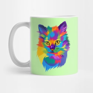 Colorful cute cat Mug